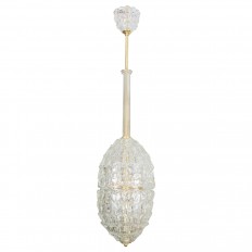 Textured Murano glass lantern style fixture